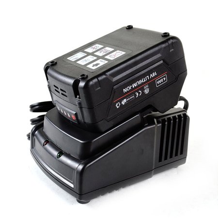 HARDIN 18V, 4.0 Ah Lithium-Ion Battery with Charger for HD-5800-DC HD-5800-DC-35